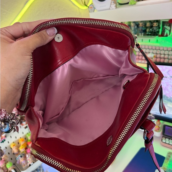 Coach Red Bonnie Satchel Double Zip - Picture 5 of 11